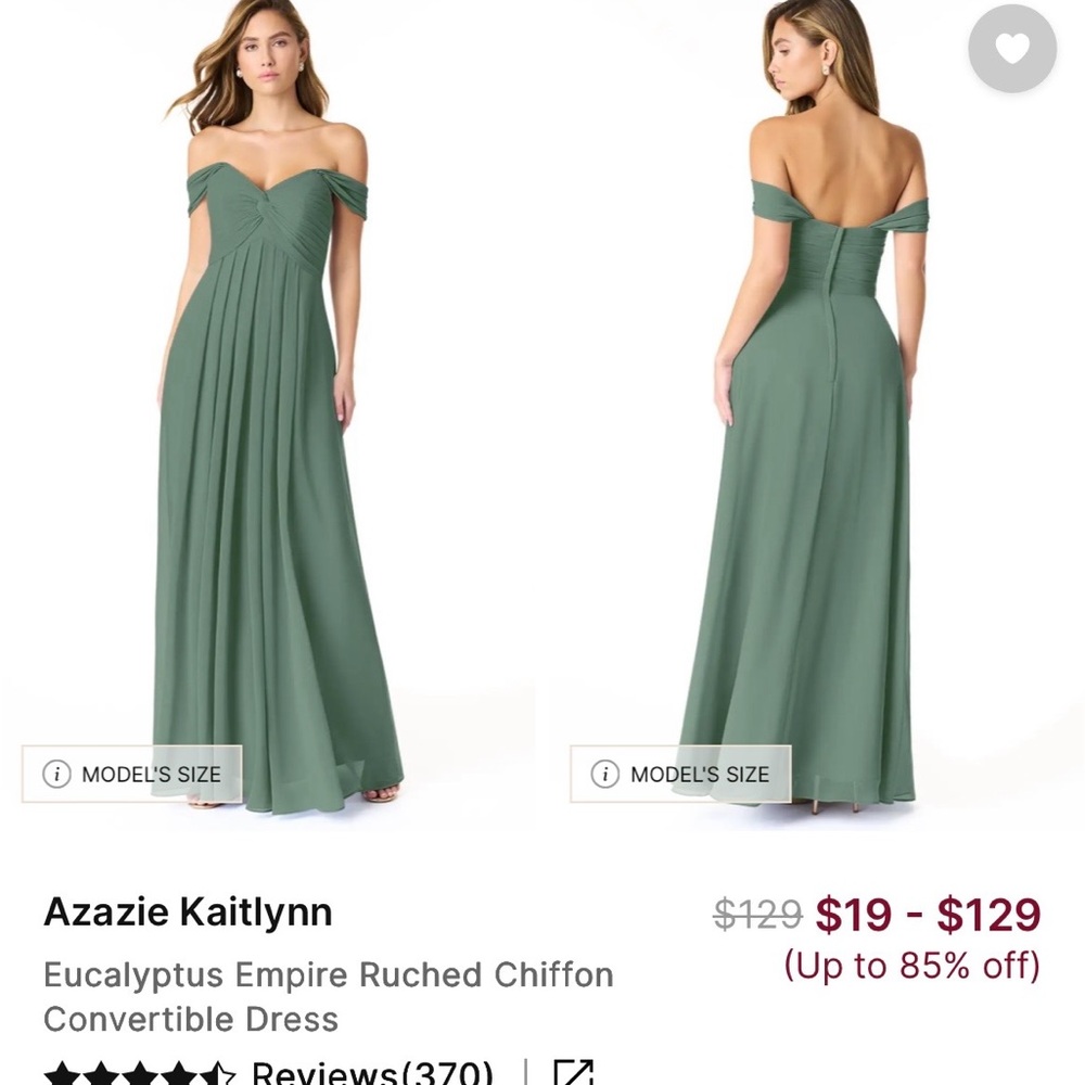 Azazie Kaitlynn Eucalyptus Formal Dress